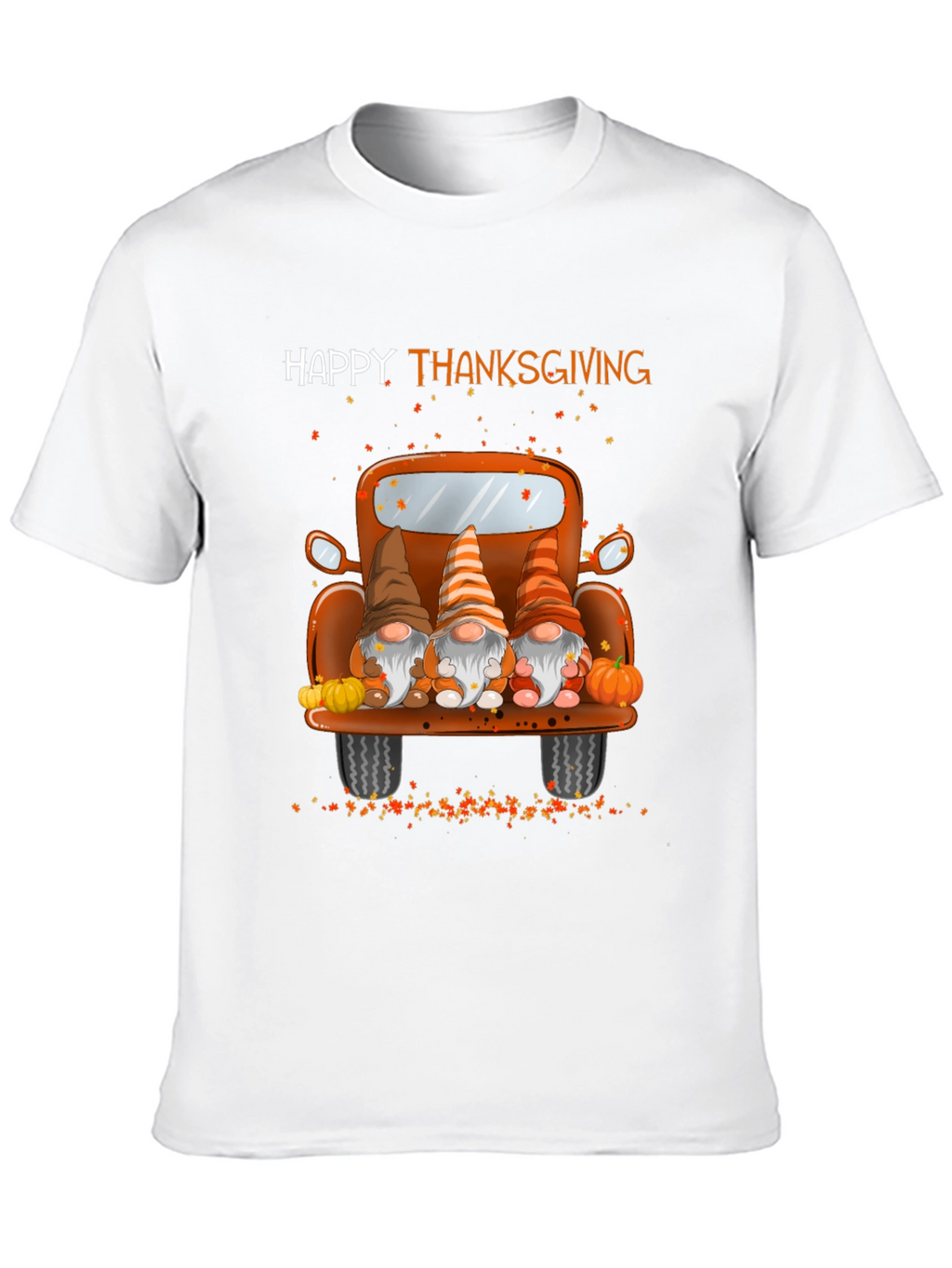 Happy Thanksgiving Gnomes Truck T-Shirt