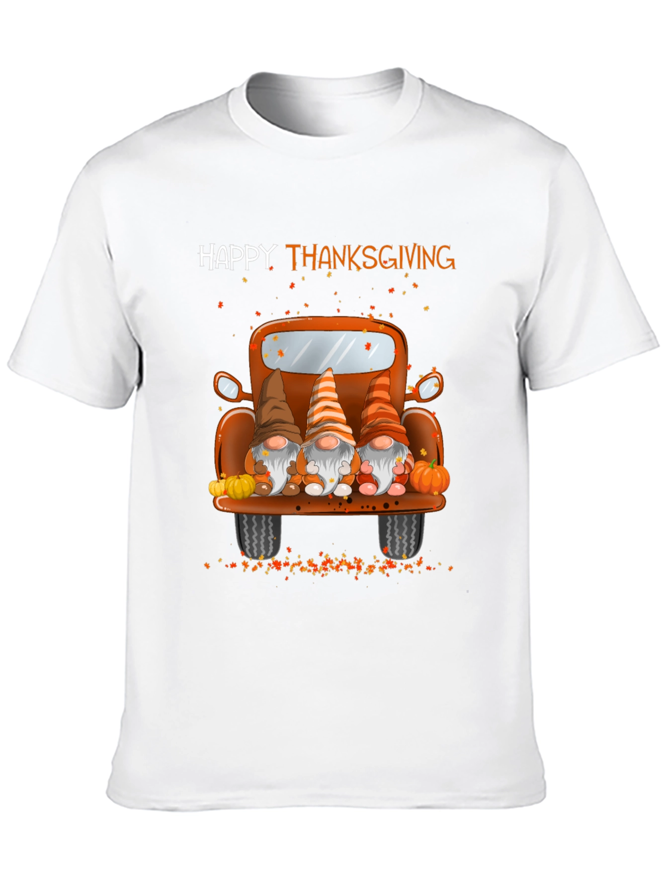 Happy Thanksgiving Gnomes Truck T-Shirt