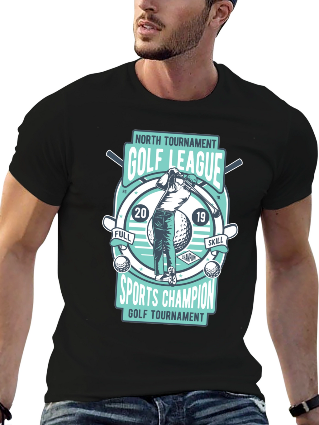 Golf League T-Shirt - North Tournament Champion Tee