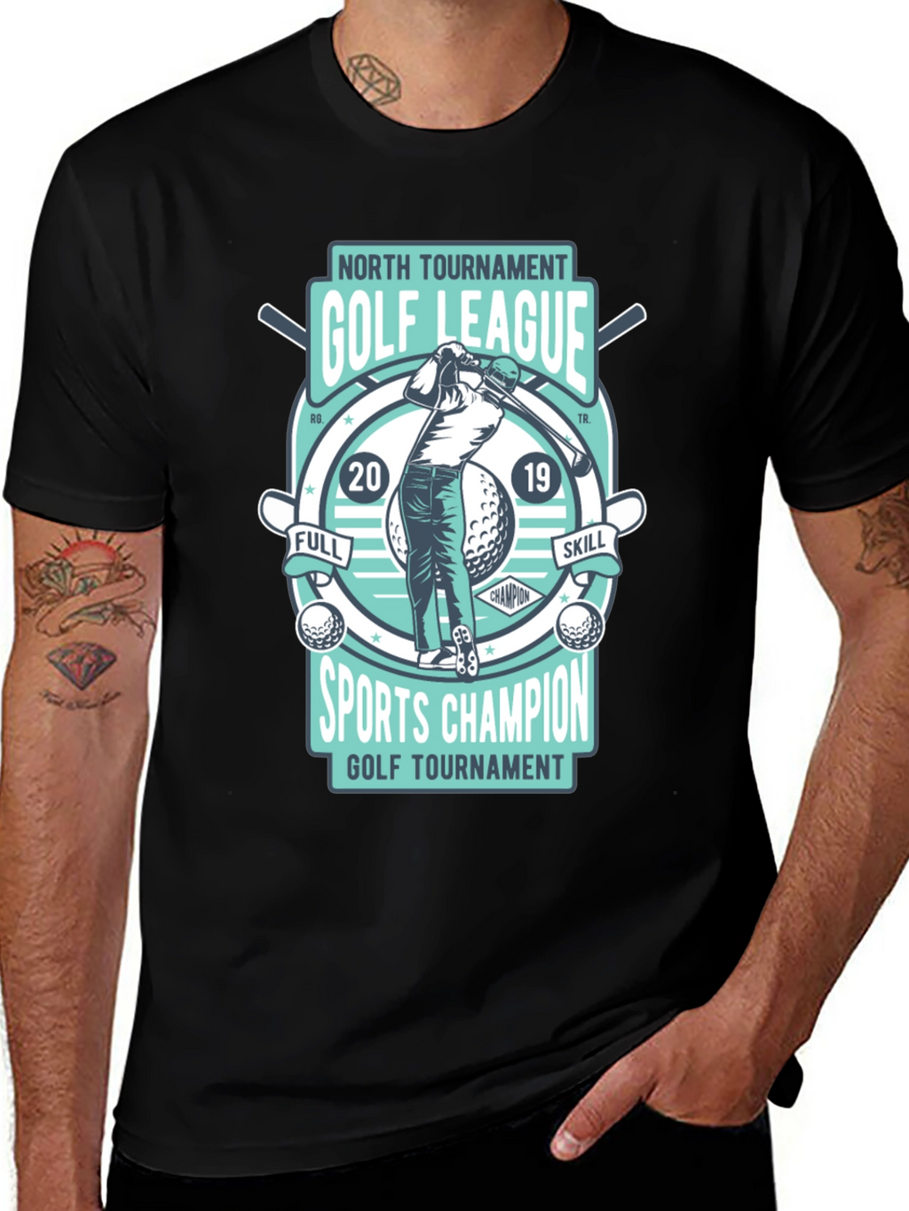 Golf League T-Shirt - North Tournament Champion Tee
