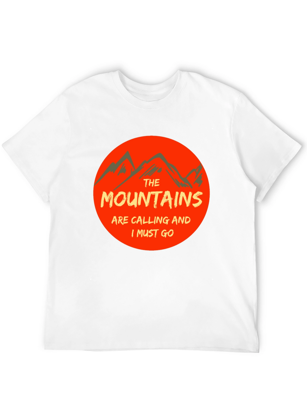 Mountains Are Calling Black Tee