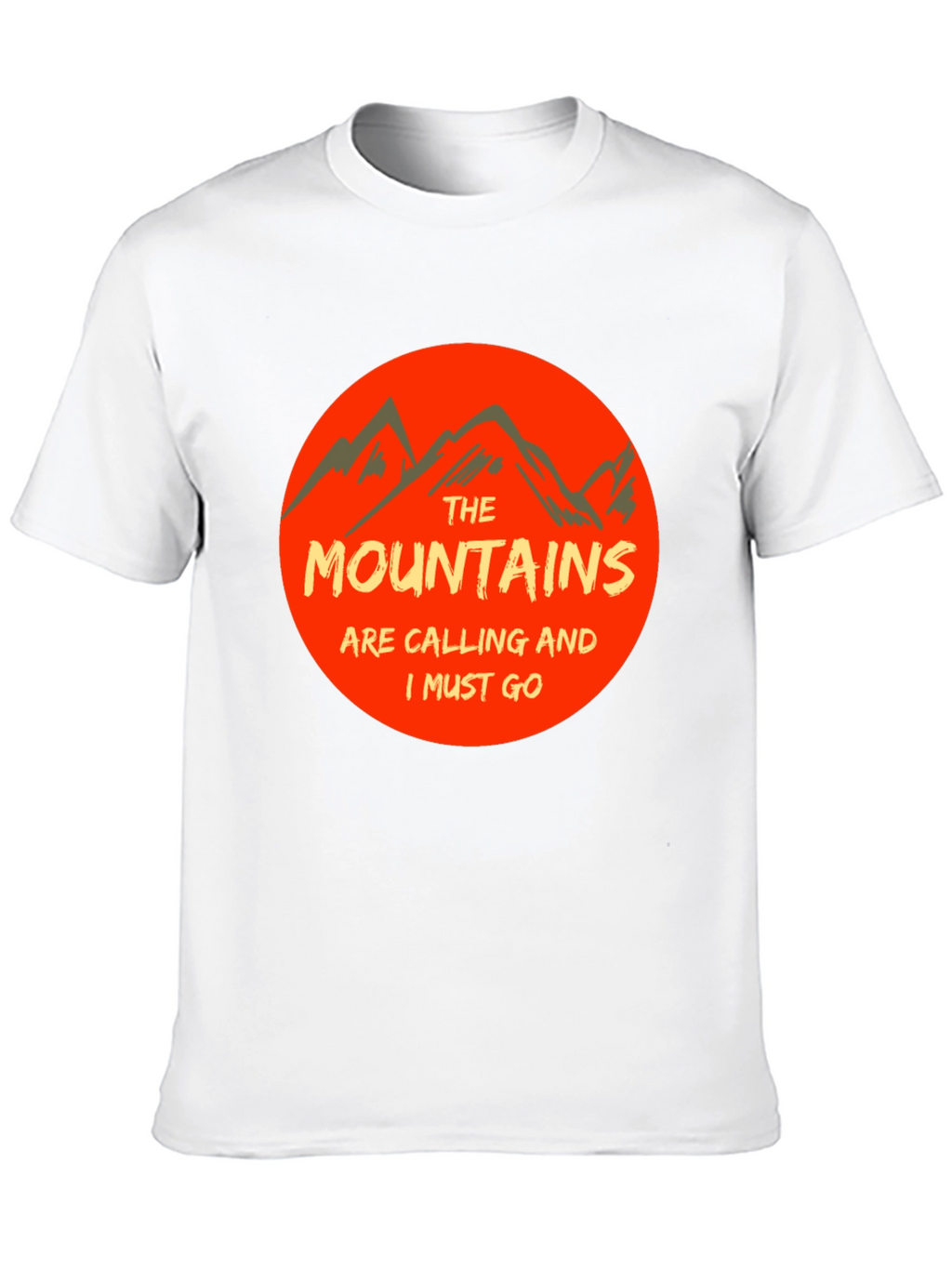 Mountains Are Calling Black Tee