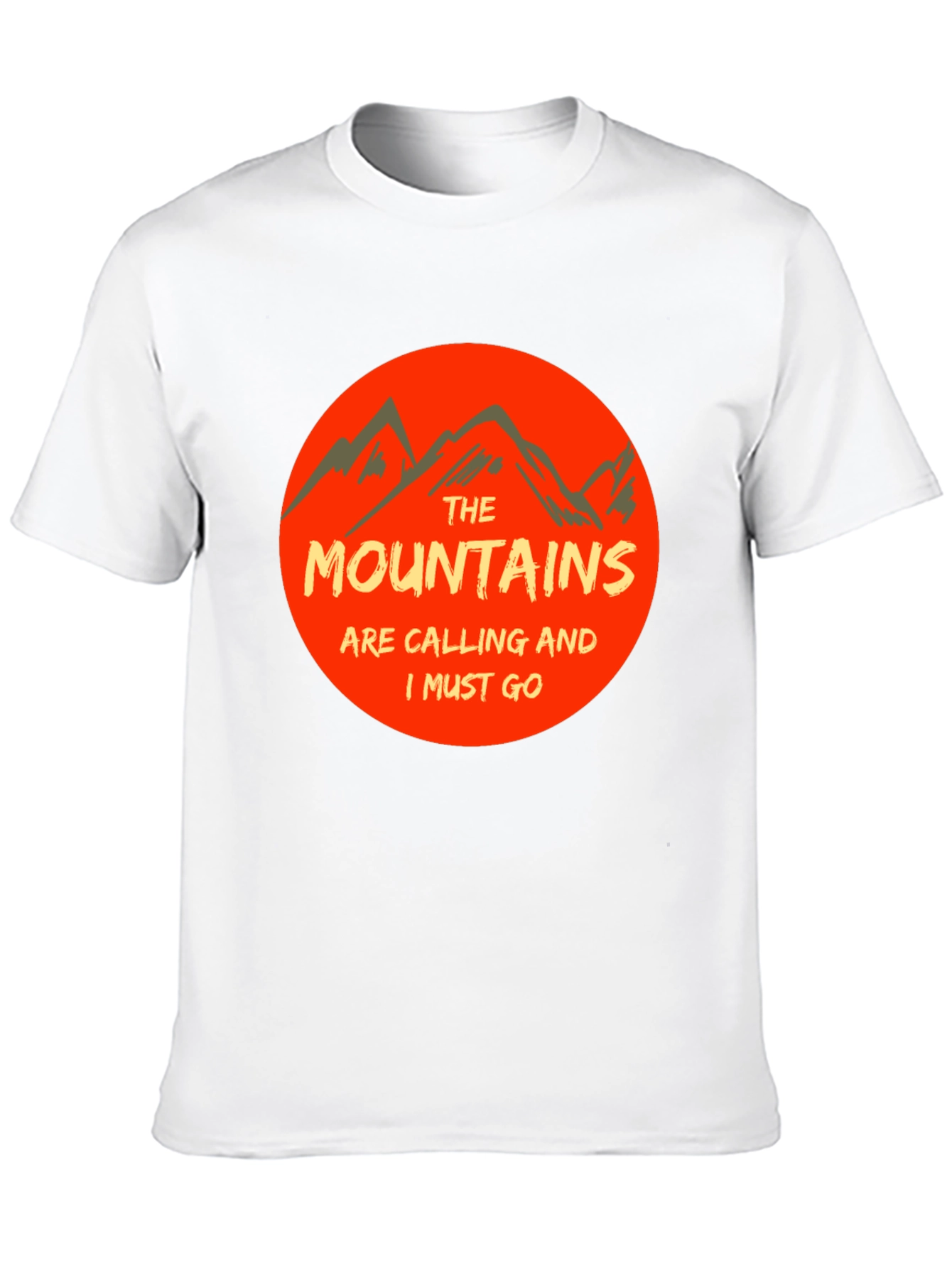Mountains Are Calling Black Tee