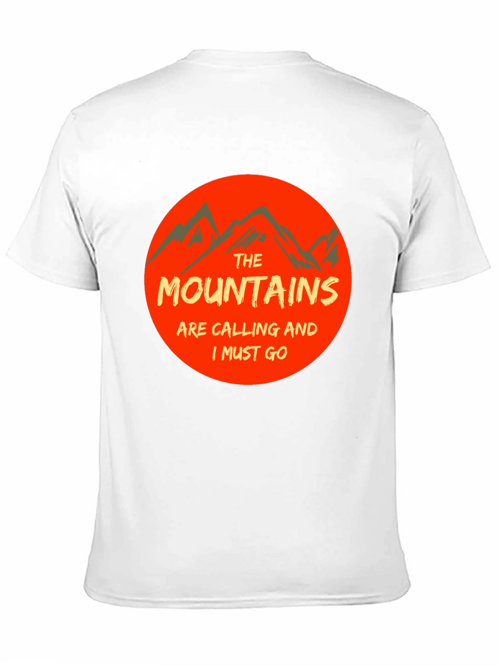 Mountains Are Calling Black Tee