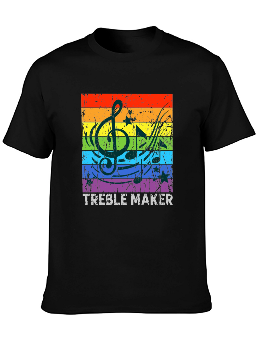 Treble Maker Rainbow Music T-Shirt