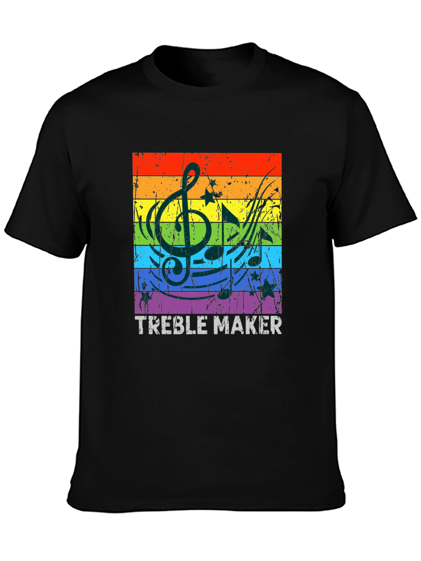 Treble Maker Rainbow Music T-Shirt