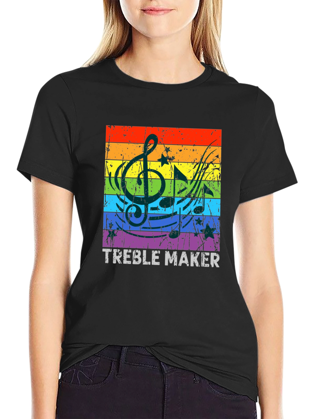Treble Maker Rainbow Music T-Shirt