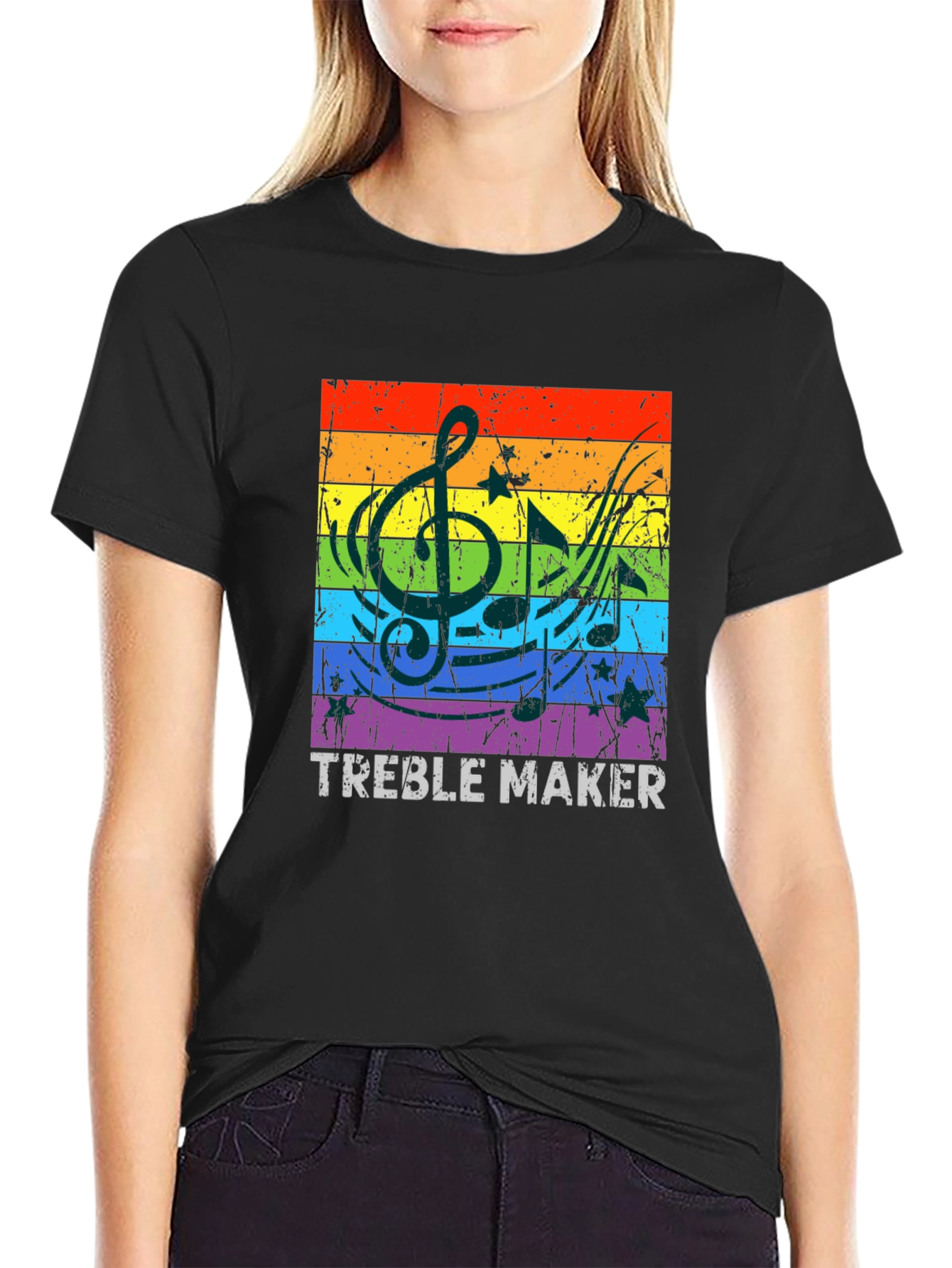 Treble Maker Rainbow Music T-Shirt