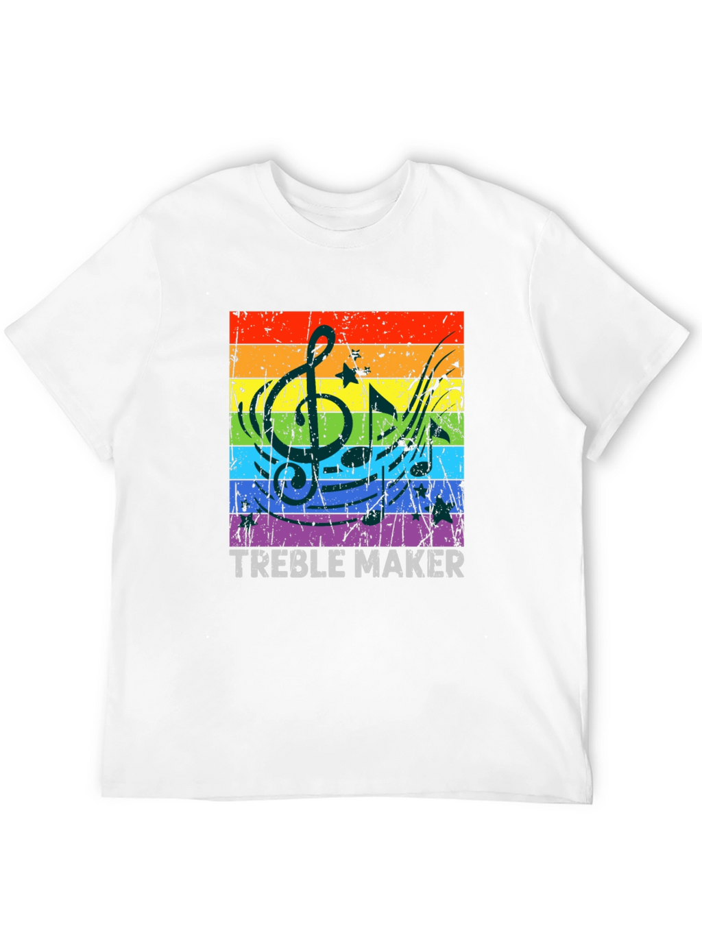 Treble Maker Rainbow Music T-Shirt