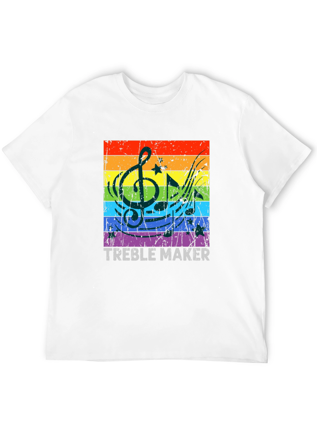 Treble Maker Rainbow Music T-Shirt