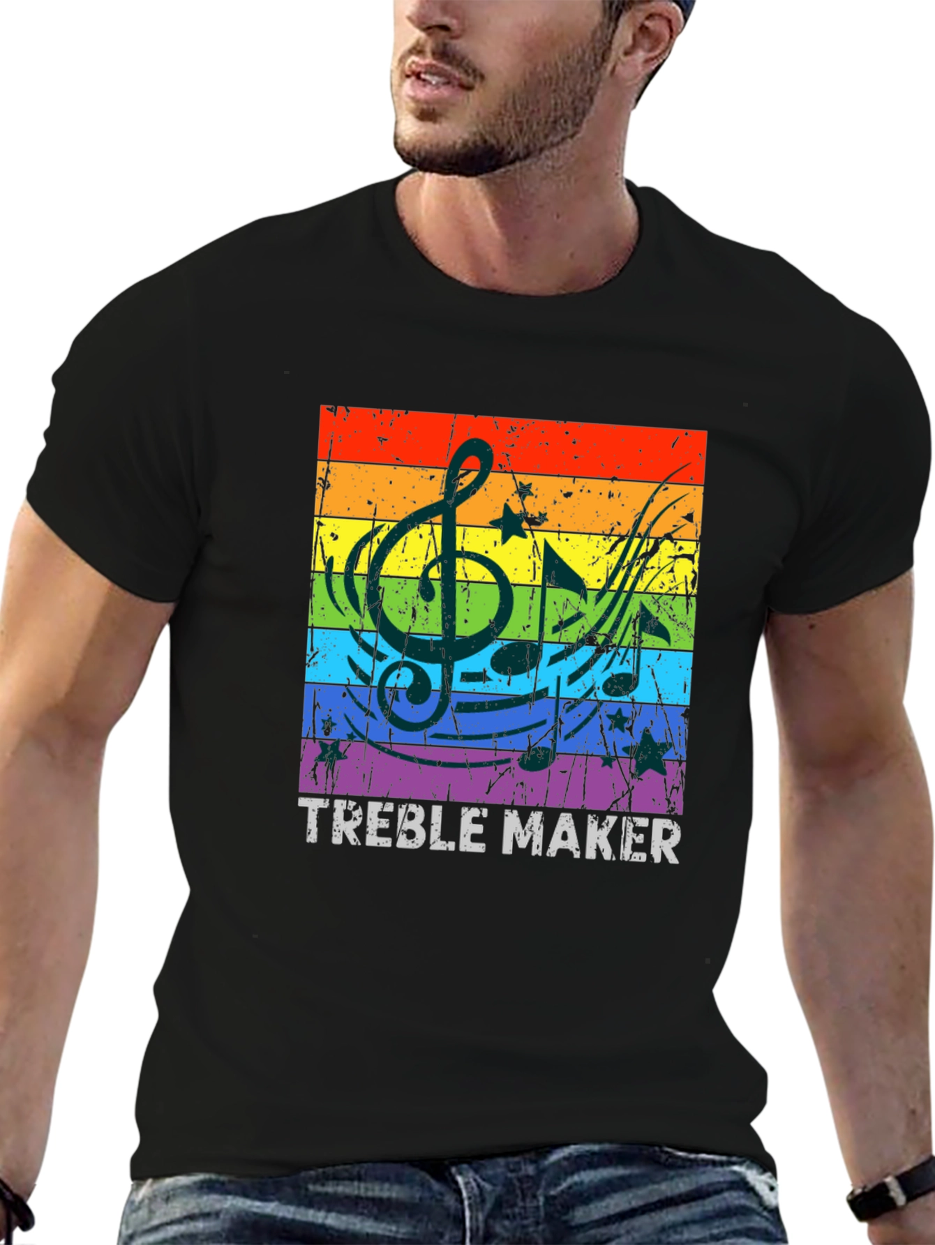 Treble Maker Rainbow Music T-Shirt