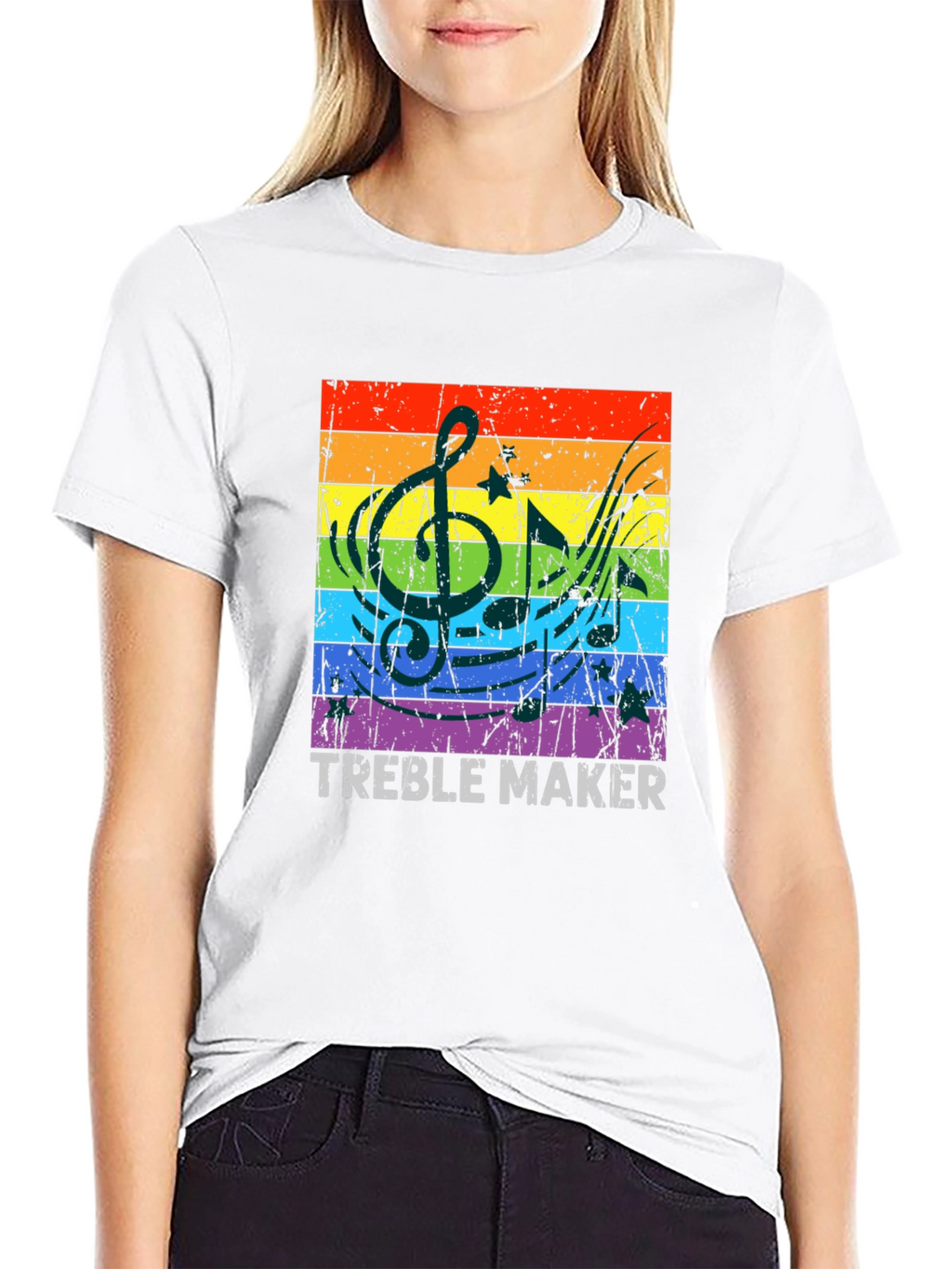 Treble Maker Rainbow Music T-Shirt