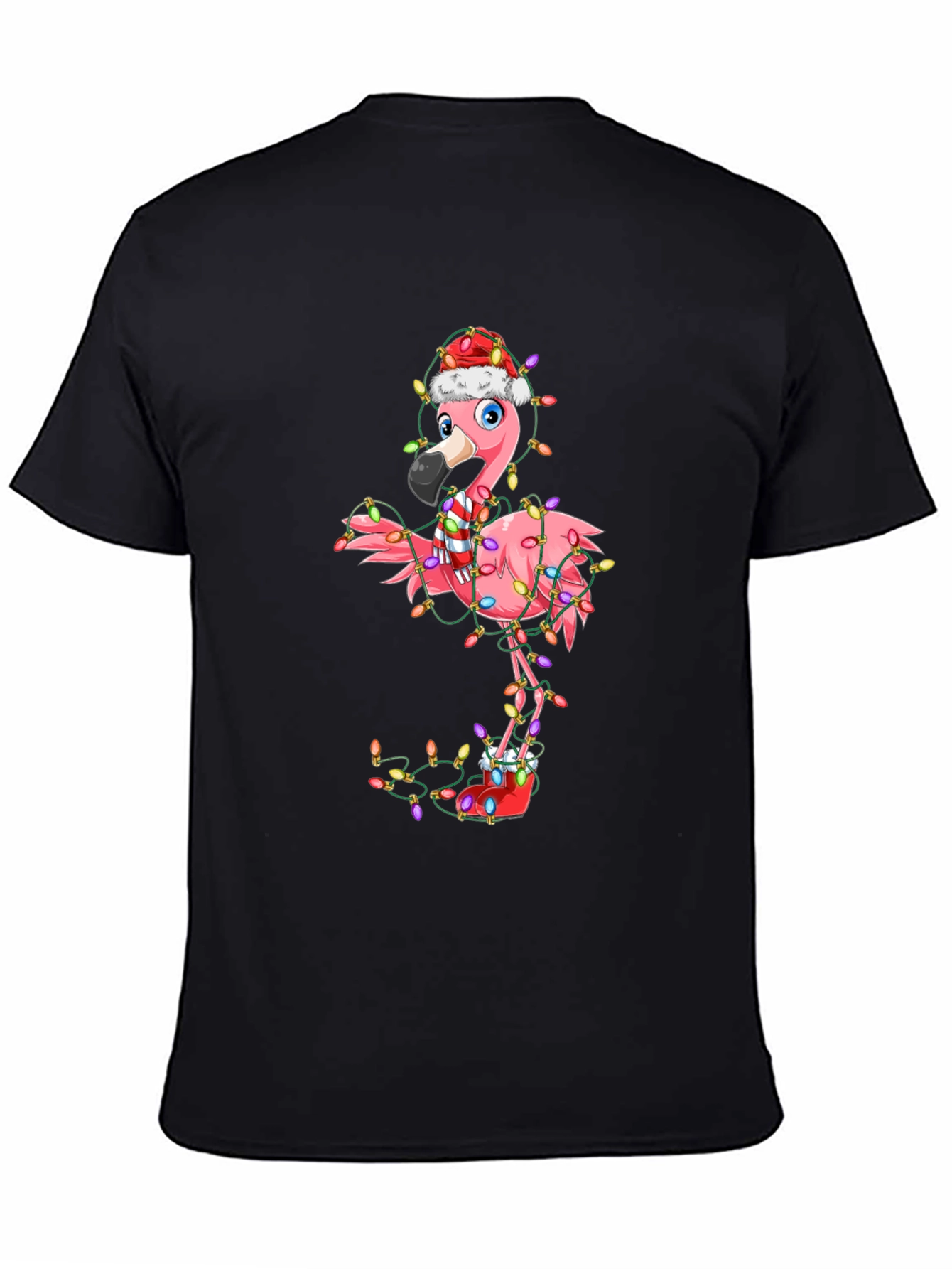 Festive Flamingo Holiday T-Shirt