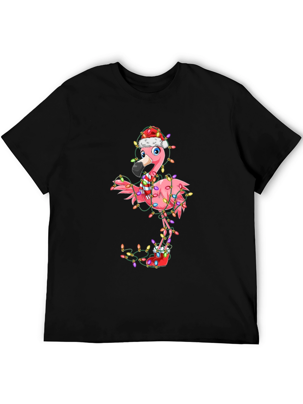 Festive Flamingo Holiday T-Shirt