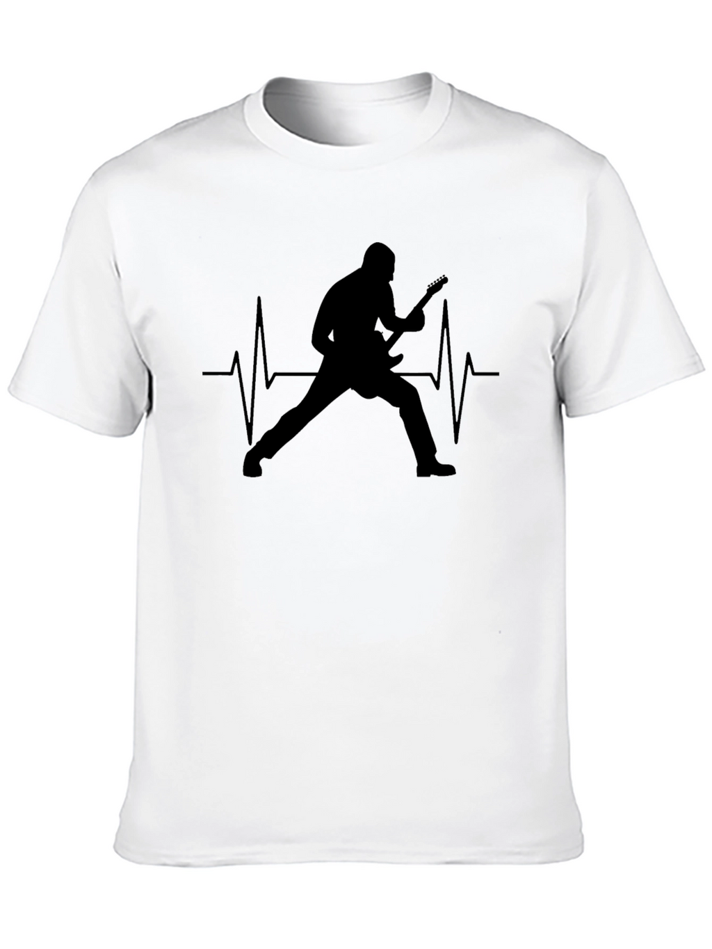 Guitarist Heartbeat Graphic T-Shirt