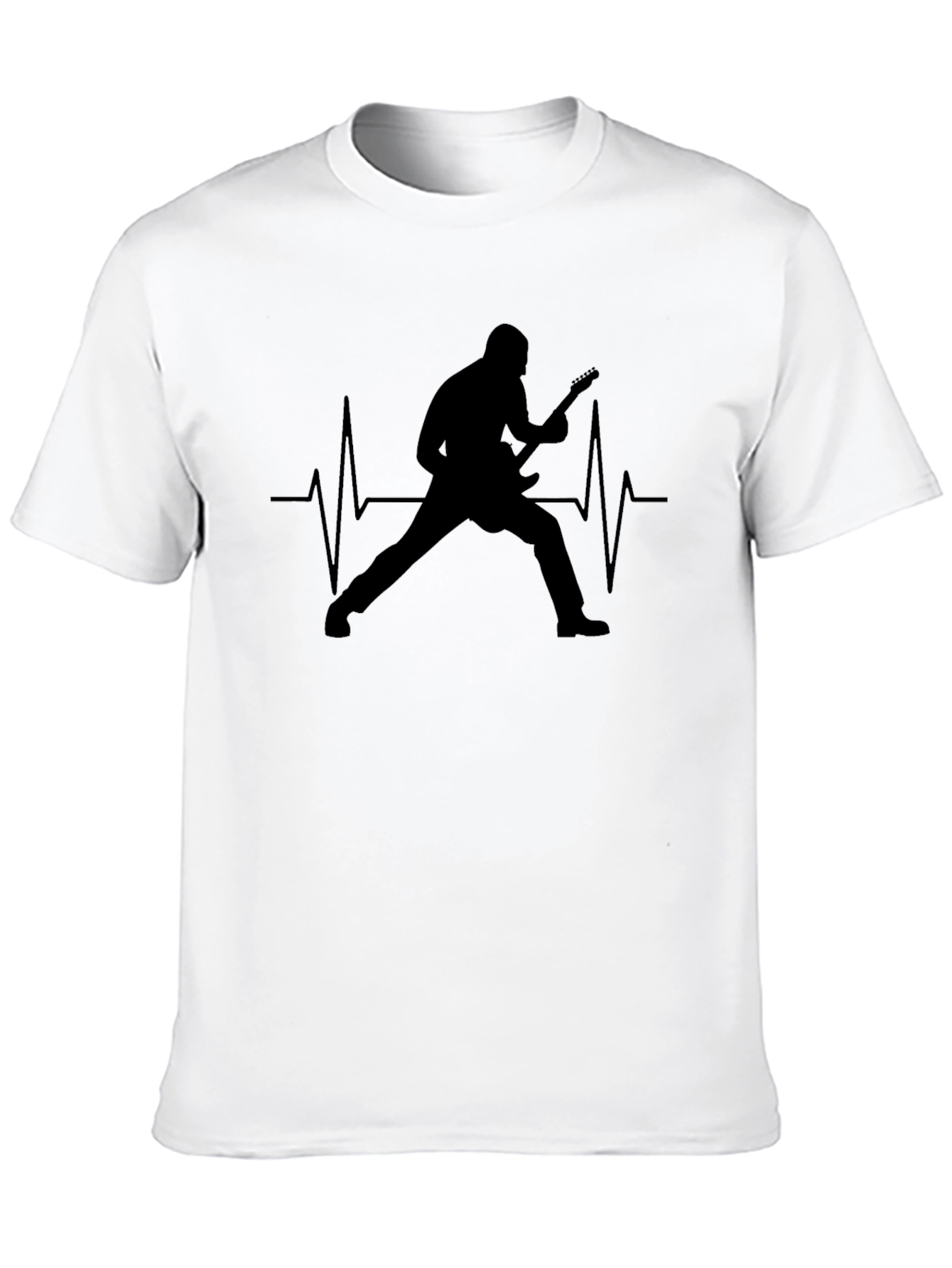 Guitarist Heartbeat Graphic T-Shirt