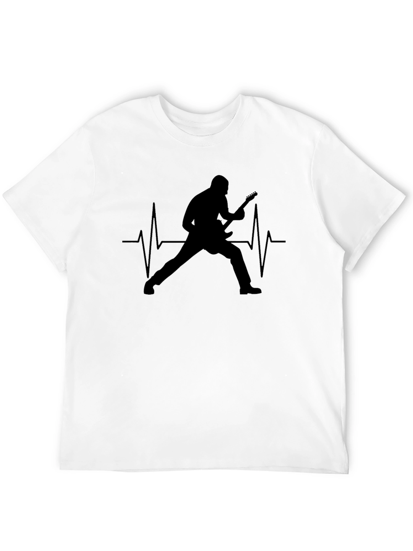 Guitarist Heartbeat Graphic T-Shirt