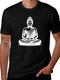 Buddha Graphic Print T-Shirt