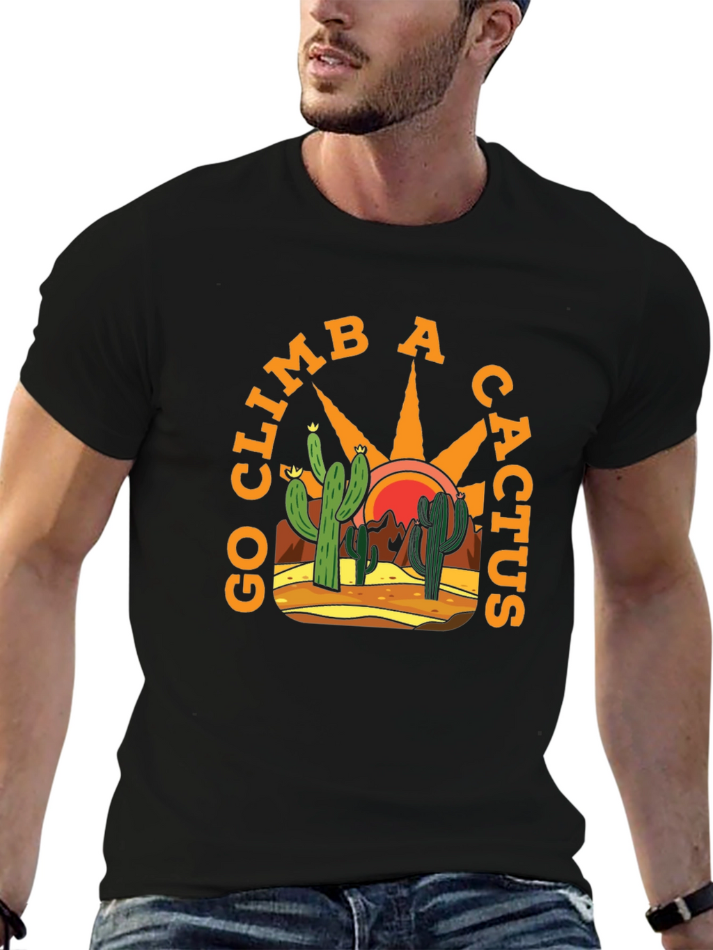 Go Climb a Cactus T-Shirt - Desert Graphic Tee