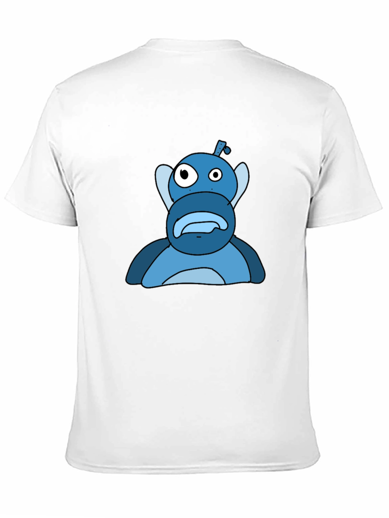 Blue Cartoon Character Graphic Tee