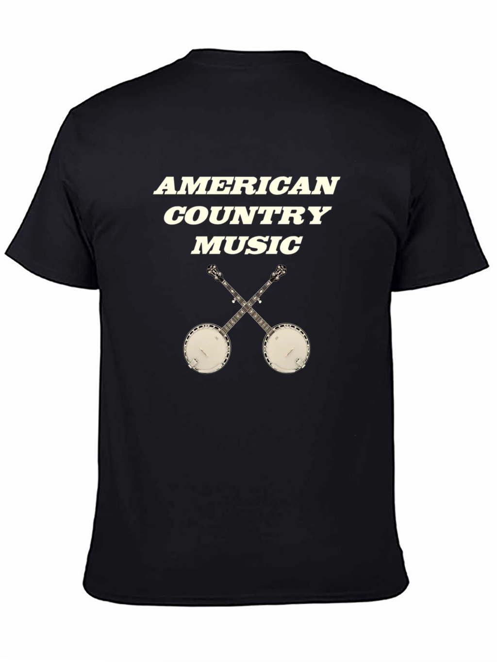 American Country Music T-Shirt: Banjo Graphic Tee