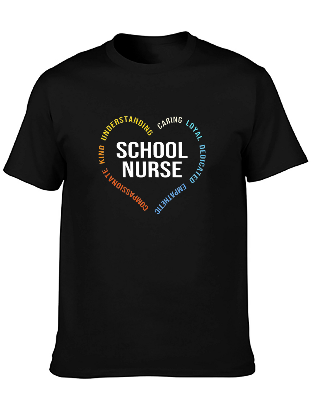 School Nurse Heart Graphic T-Shirt