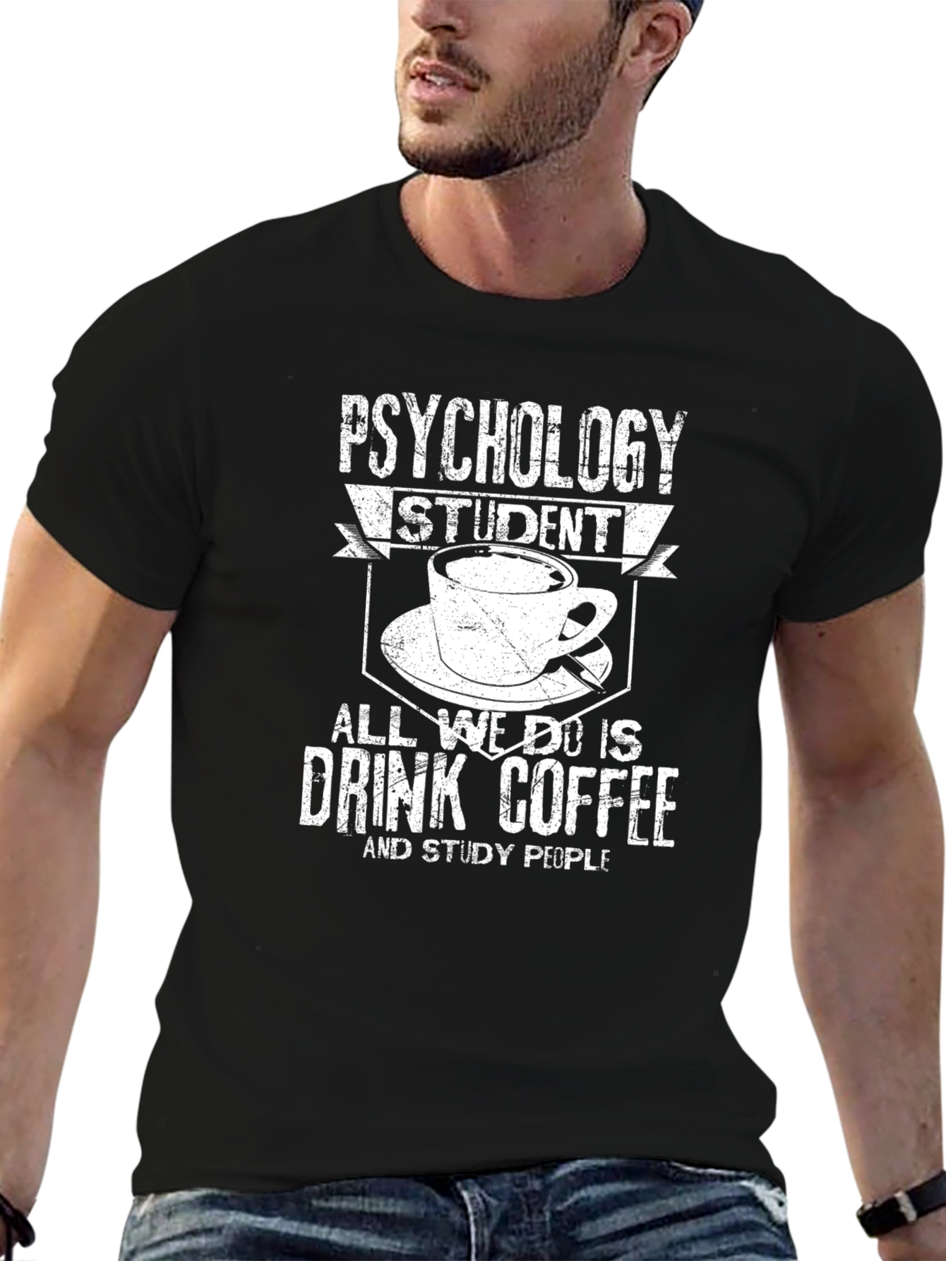 Psychology Student Coffee T-Shirt