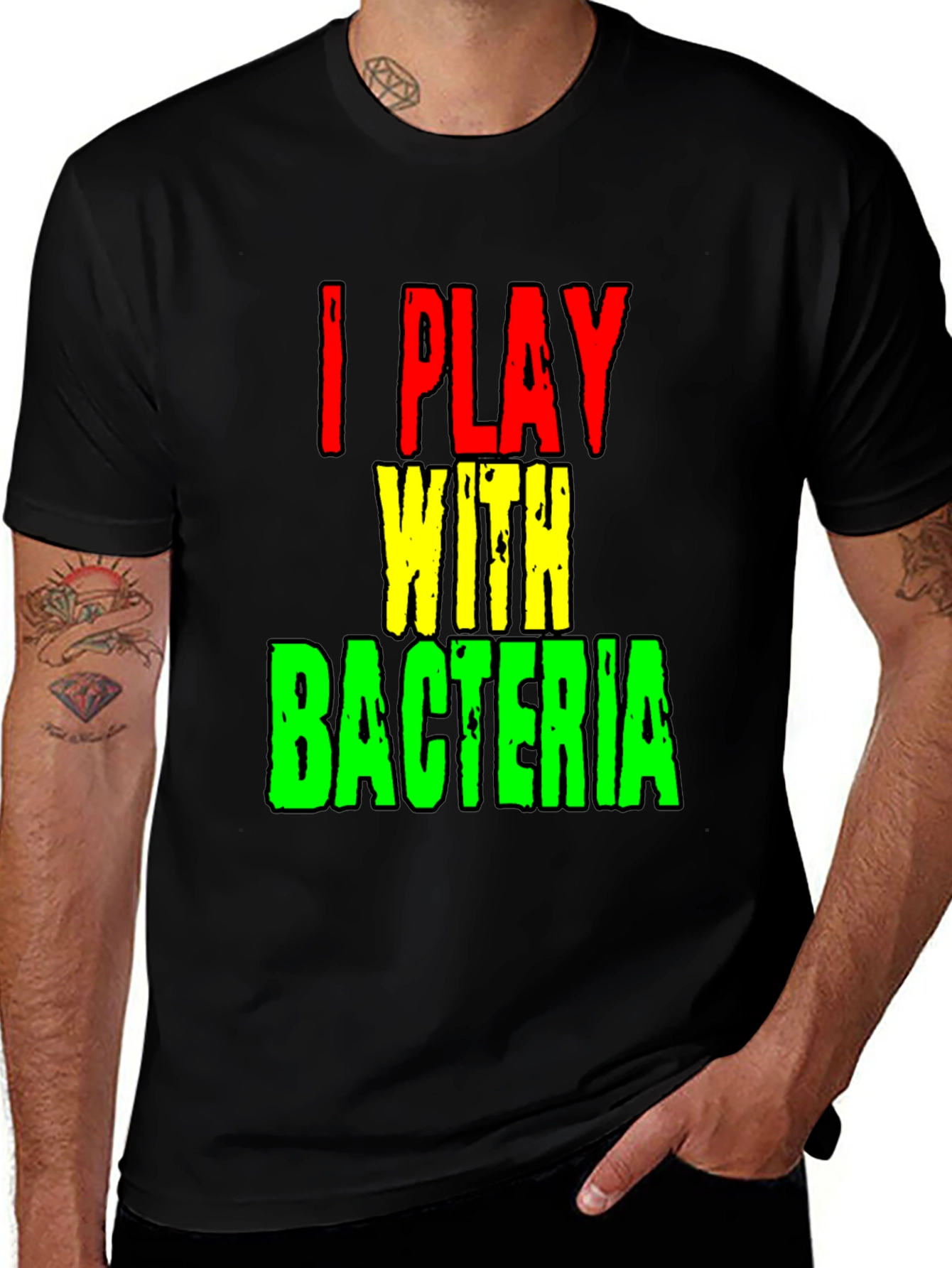 I Play With Bacteria Funny Science T-Shirt