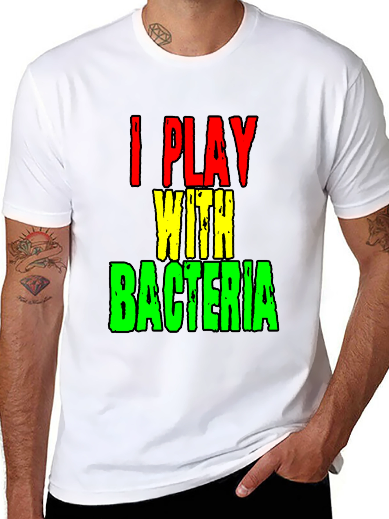 I Play With Bacteria Funny Science T-Shirt