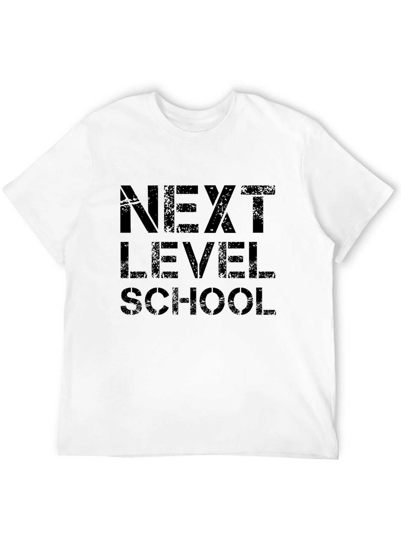 Next Level School Graphic Black T-Shirt