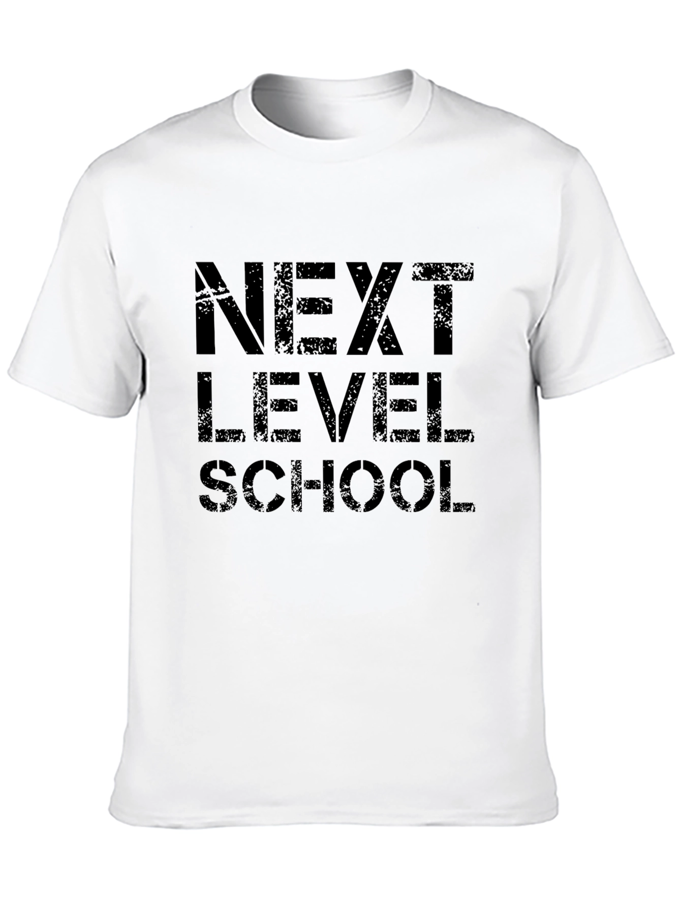 Next Level School Graphic Black T-Shirt