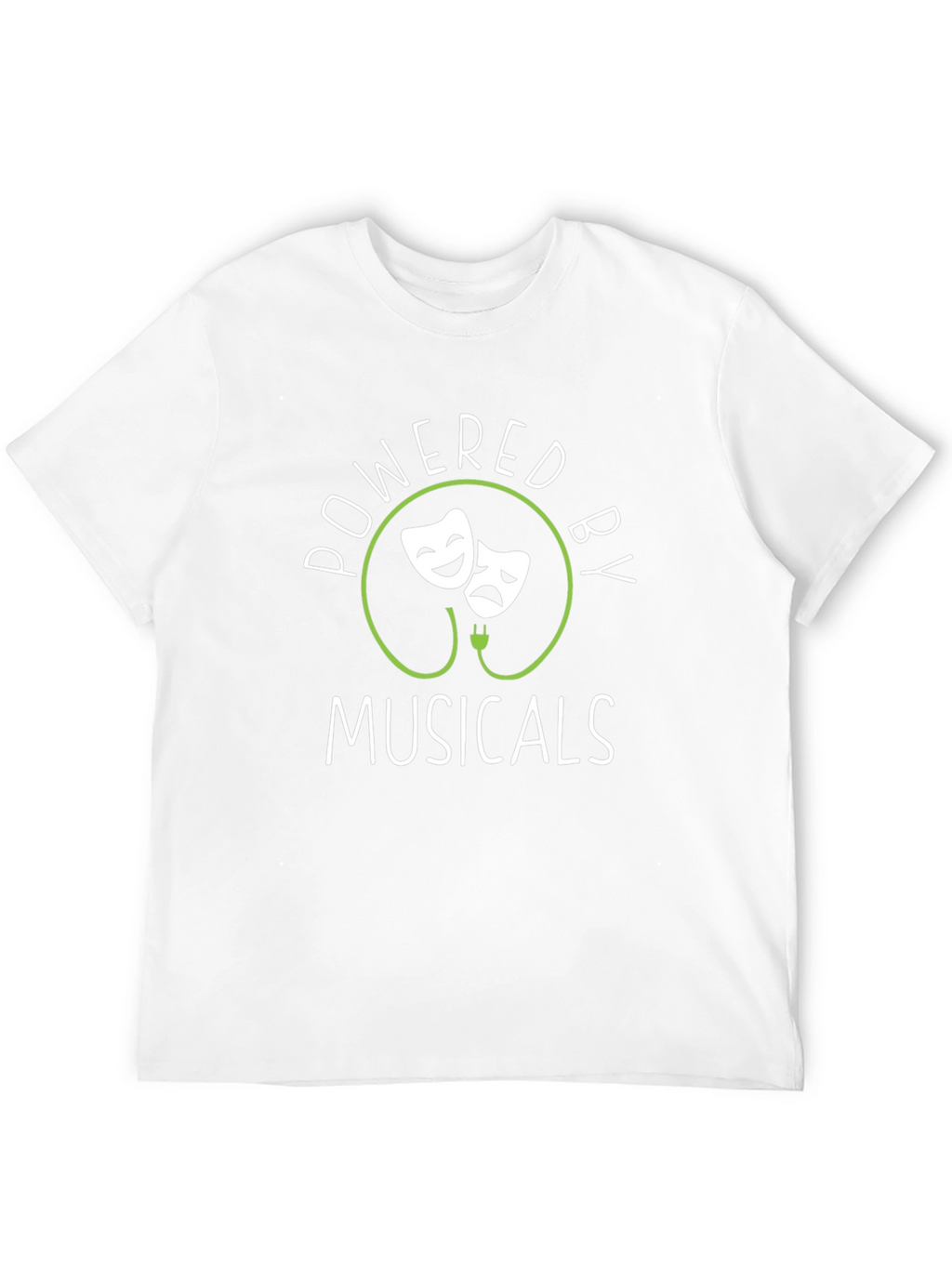 Powered by Musicals T-Shirt - Theater Lover Tee