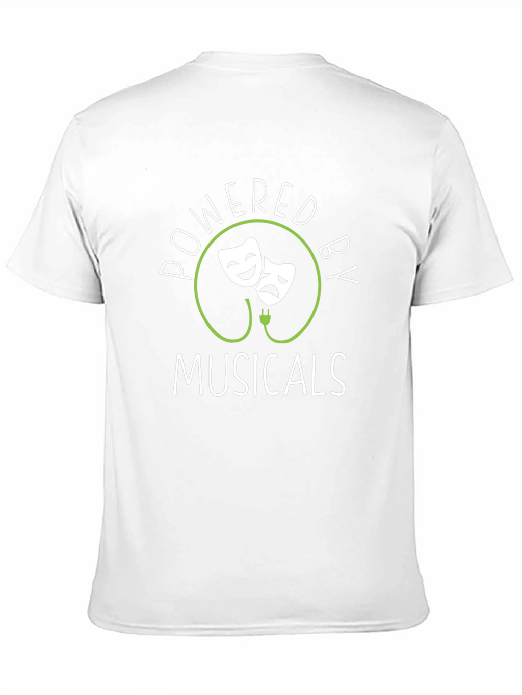 Powered by Musicals T-Shirt - Theater Lover Tee