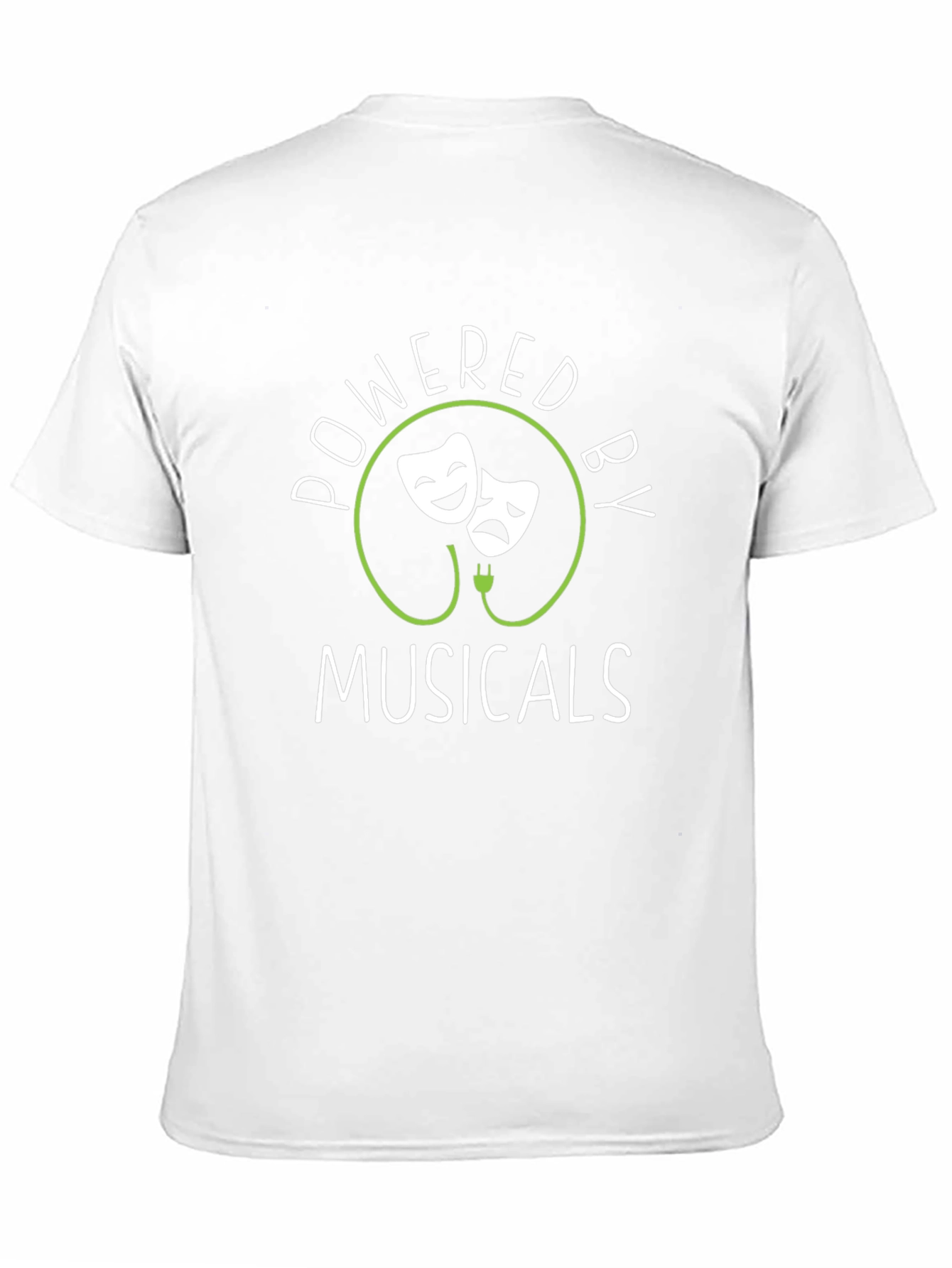 Powered by Musicals T-Shirt - Theater Lover Tee