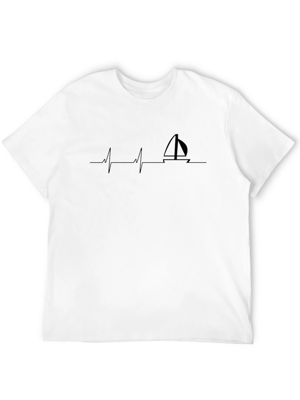 Sailboat Heartbeat T-Shirt - Boating Life Tee