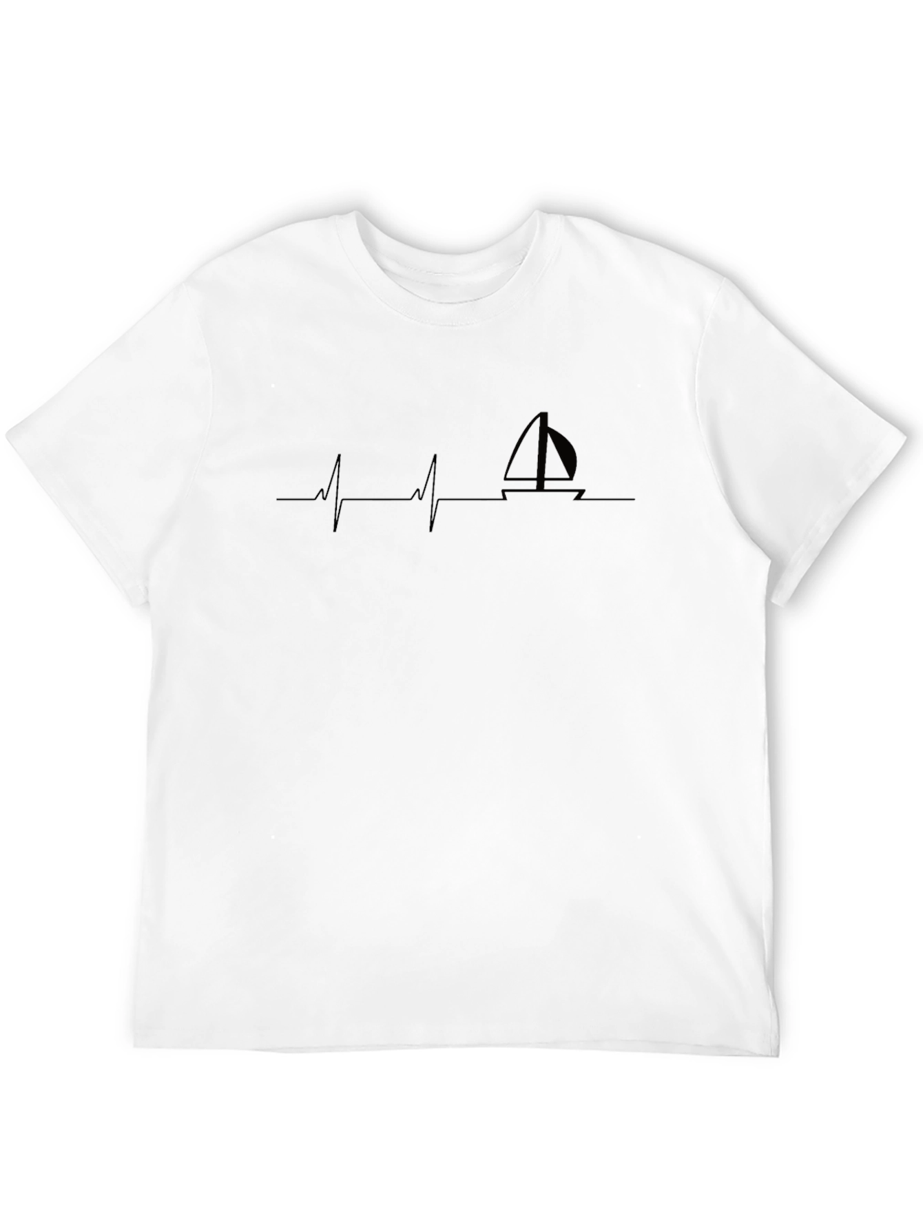 Sailboat Heartbeat T-Shirt - Boating Life Tee
