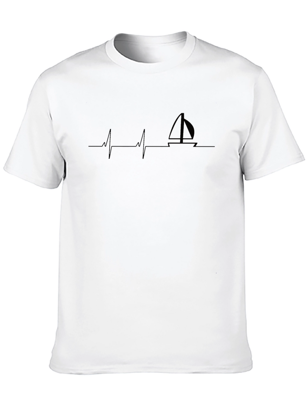 Sailboat Heartbeat T-Shirt - Boating Life Tee
