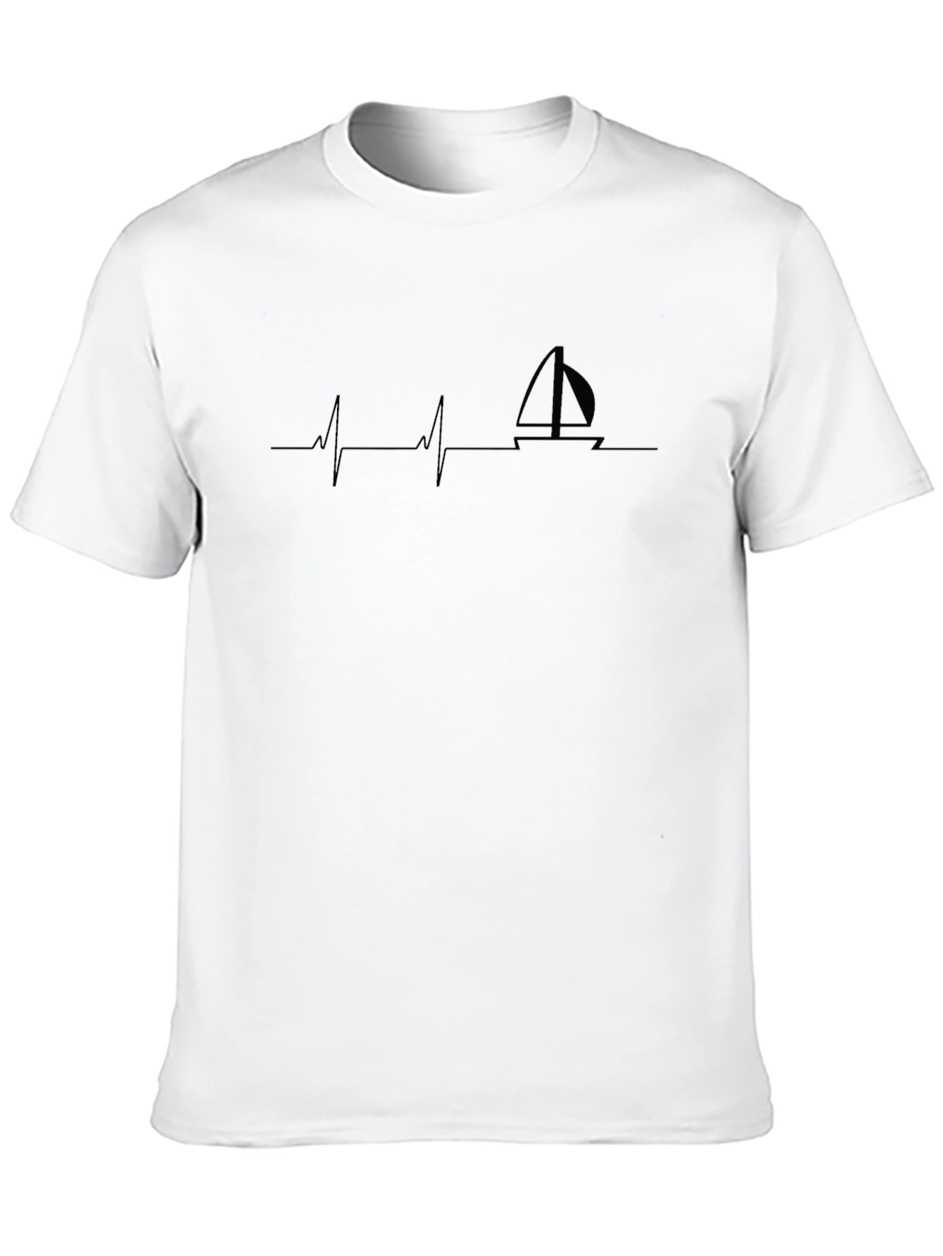 Sailboat Heartbeat T-Shirt - Boating Life Tee