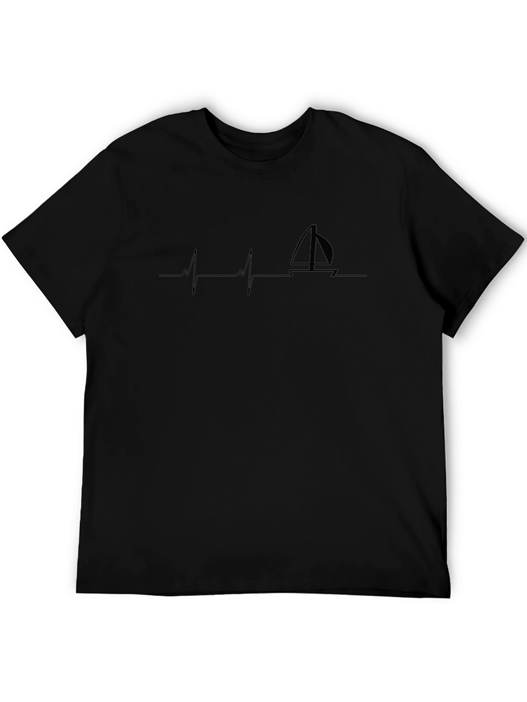 Sailboat Heartbeat T-Shirt - Boating Life Tee