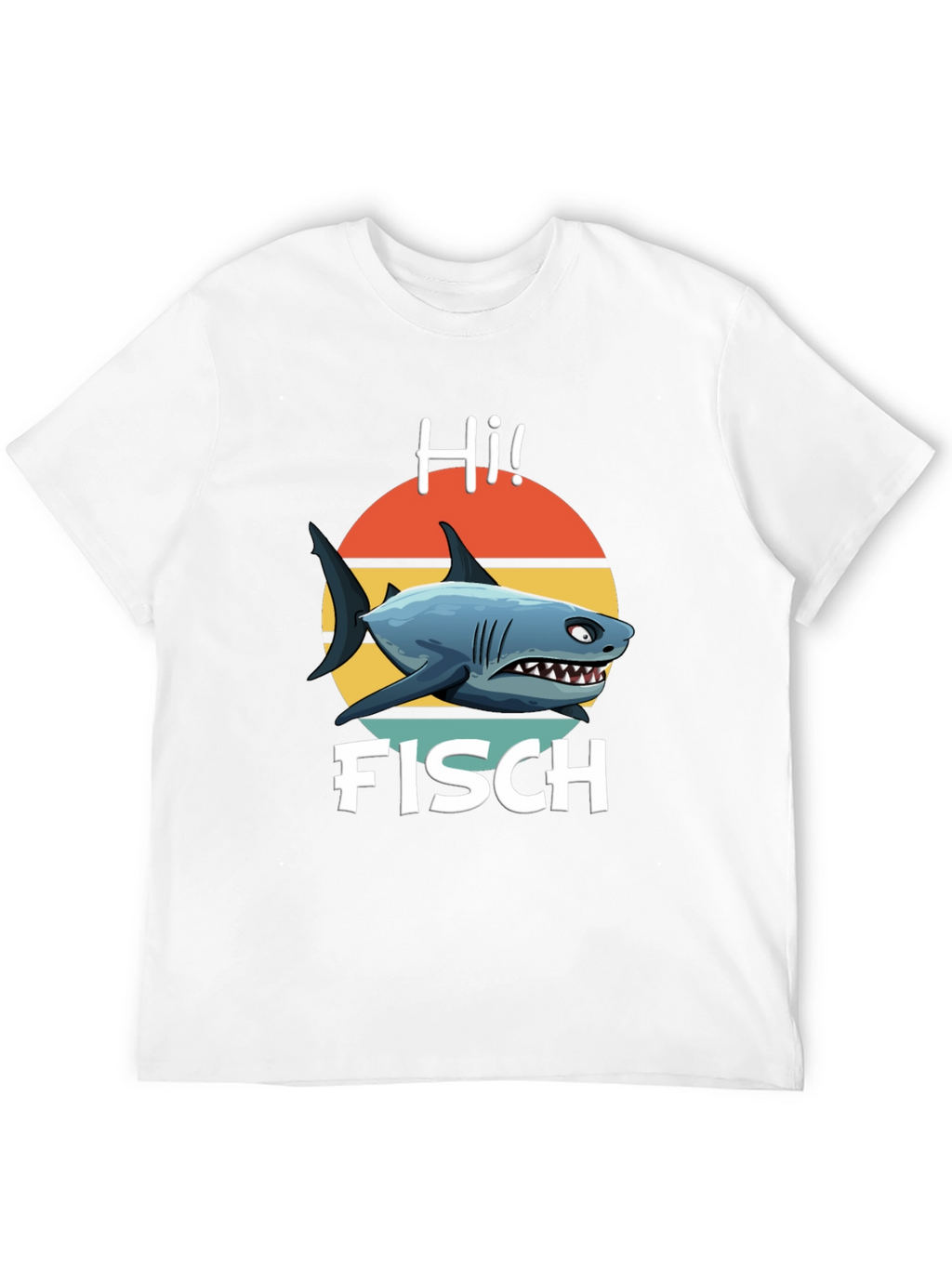 Hi Fisch Shark Graphic T-Shirt - Retro Style!