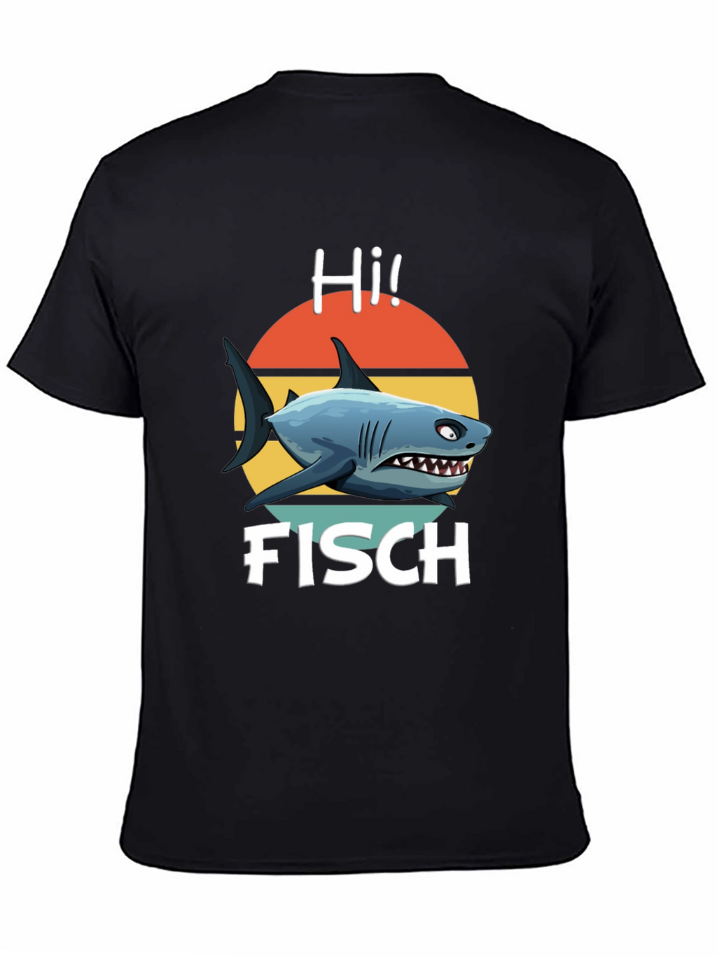 Hi Fisch Shark Graphic T-Shirt - Retro Style!