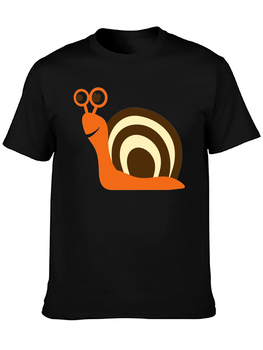 Snail Graphic Tee - Fun & Casual Black T-Shirt