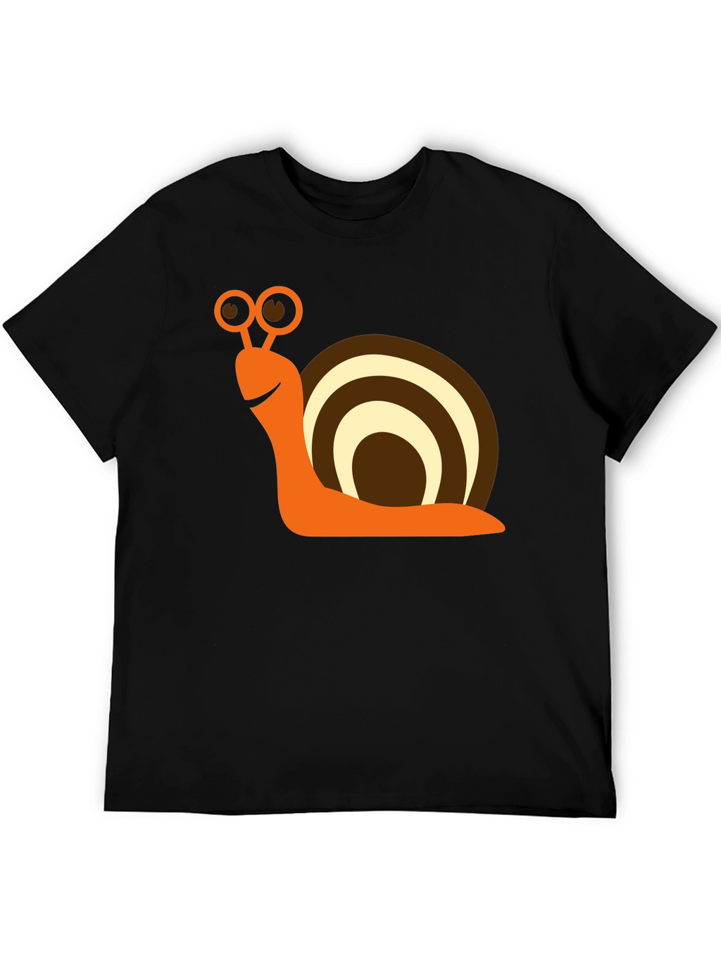 Snail Graphic Tee - Fun & Casual Black T-Shirt