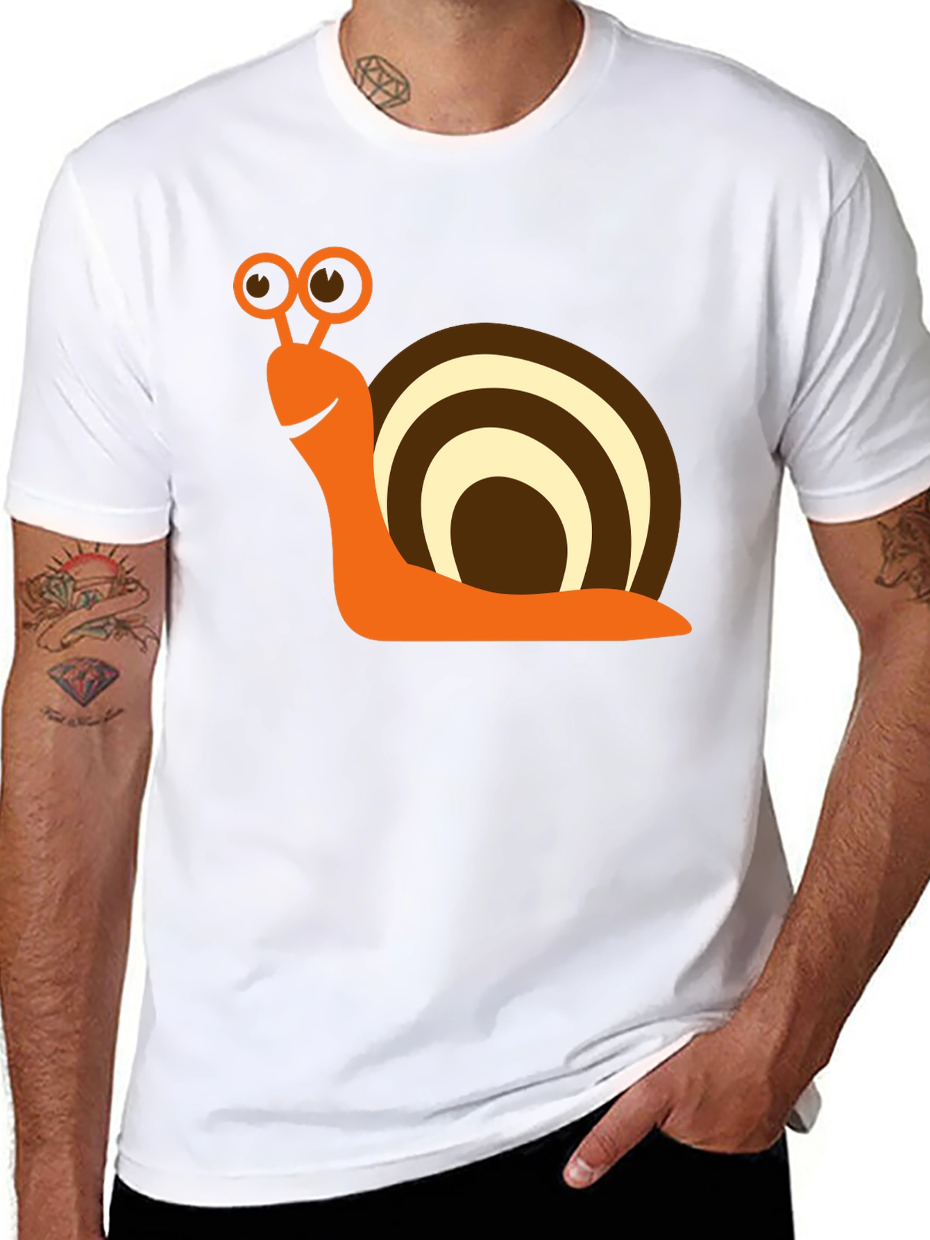 Snail Graphic Tee - Fun & Casual Black T-Shirt