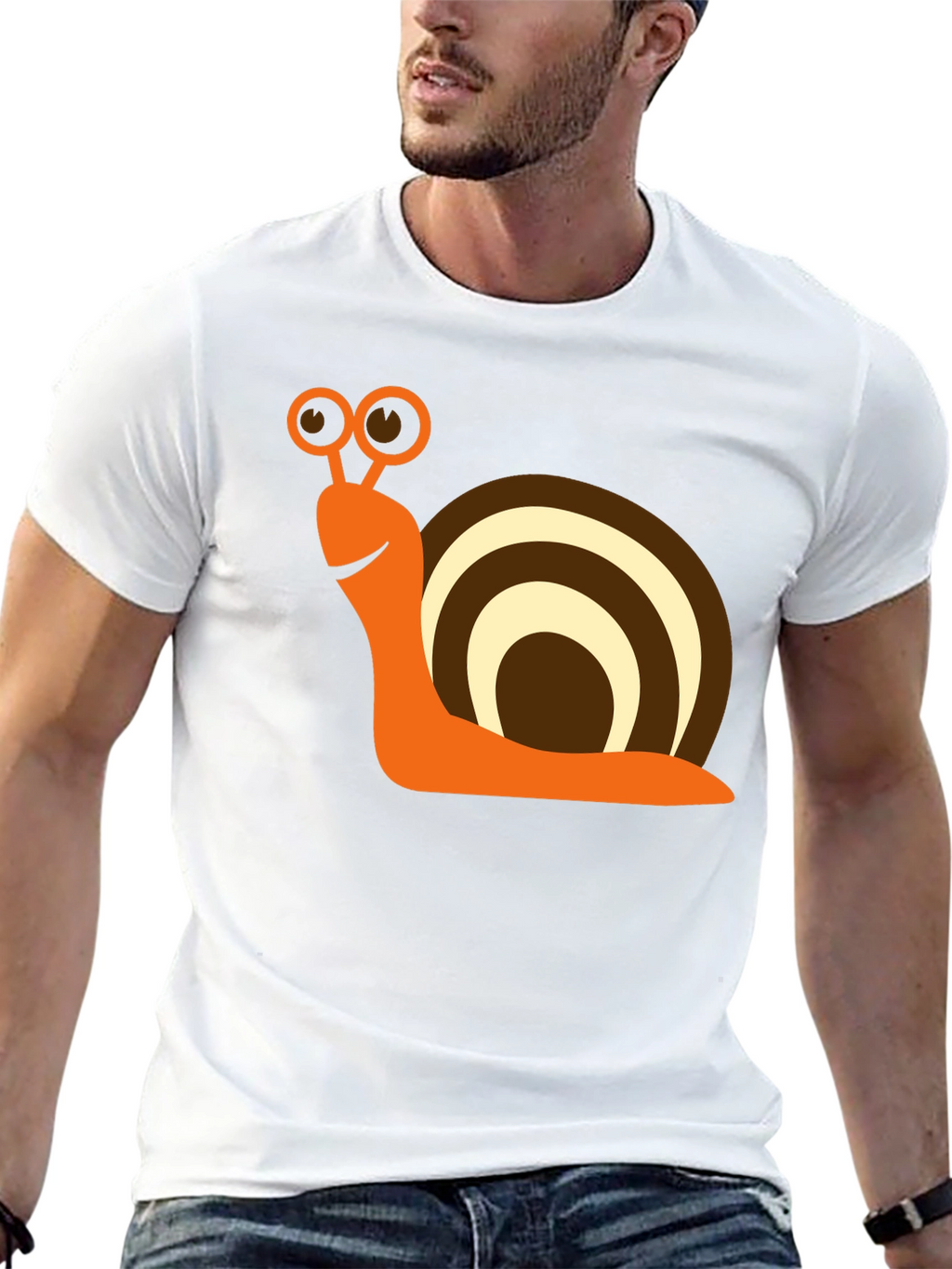 Snail Graphic Tee - Fun & Casual Black T-Shirt