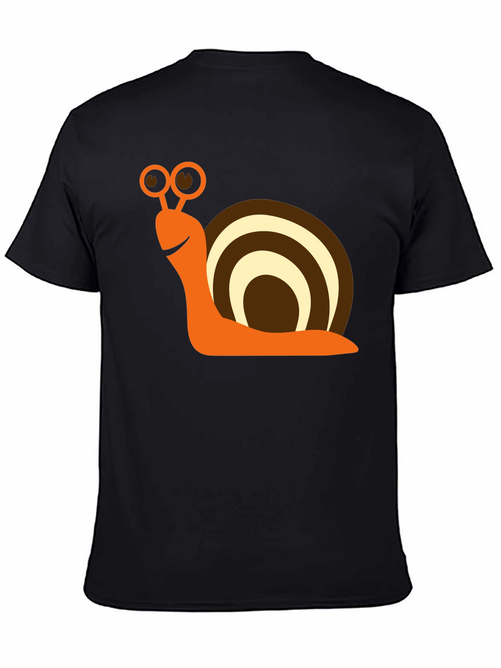 Snail Graphic Tee - Fun & Casual Black T-Shirt