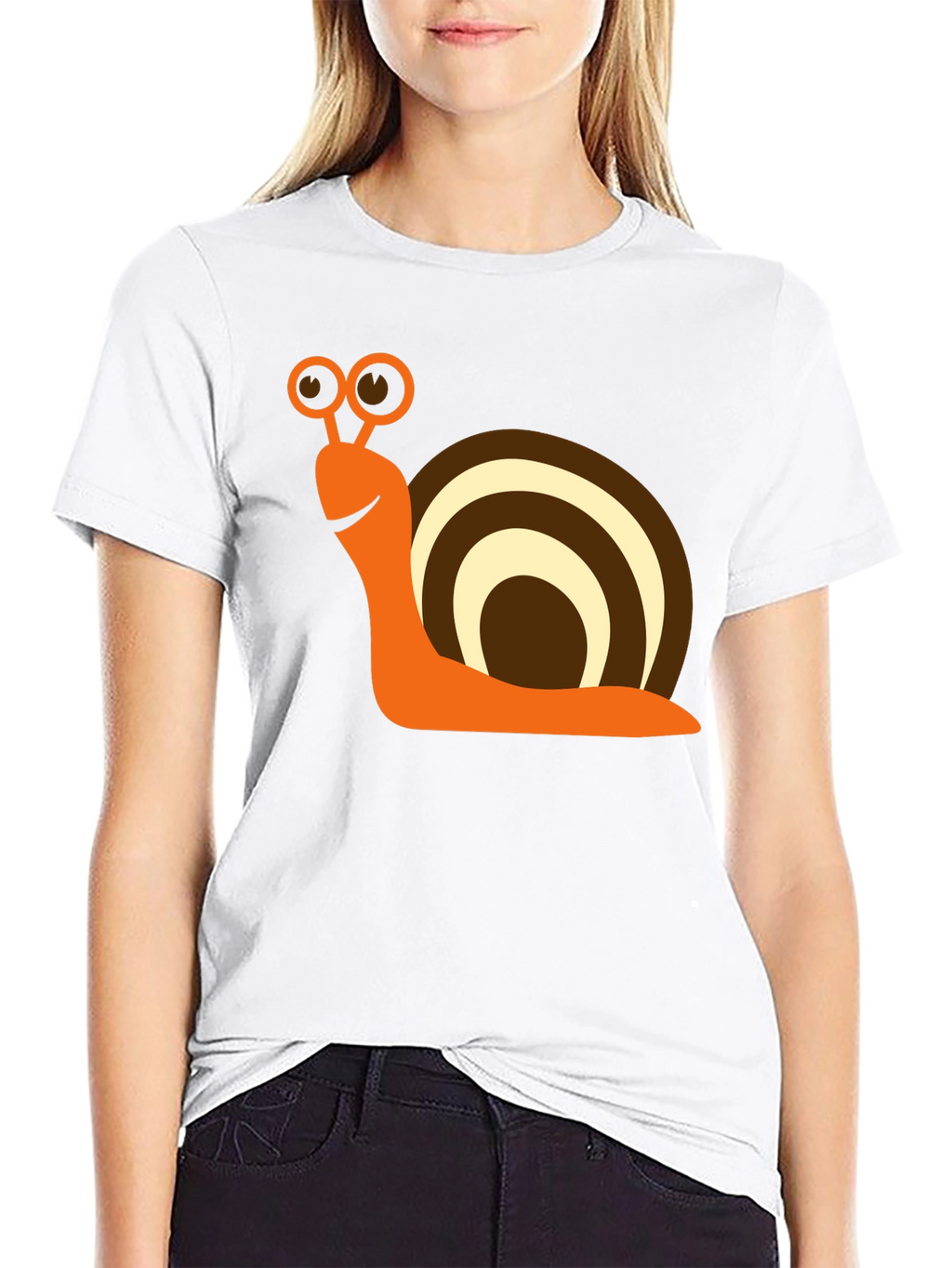 Snail Graphic Tee - Fun & Casual Black T-Shirt