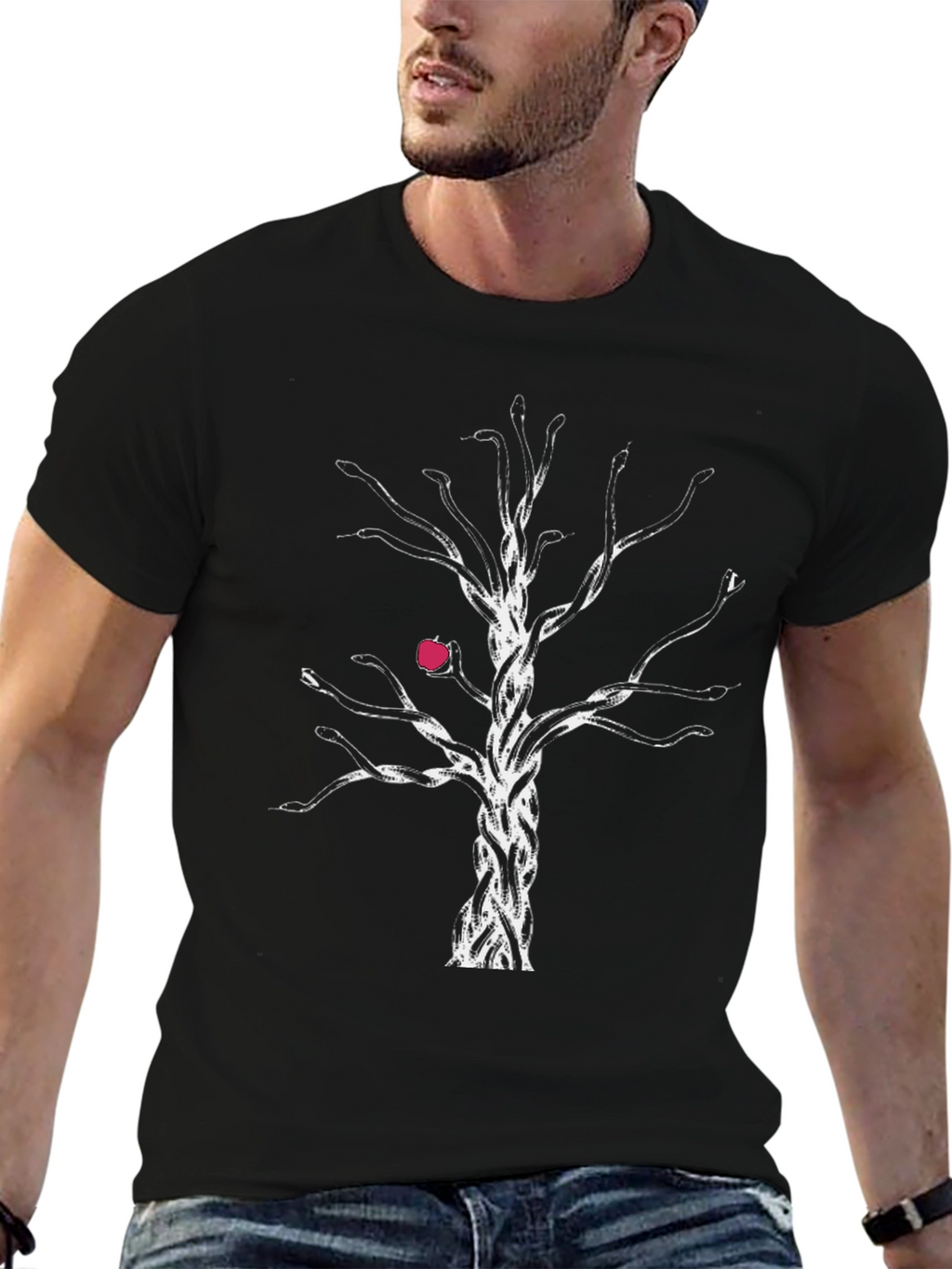 Eves Tree T-Shirt - Black Graphic Tee