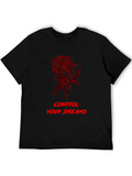 Floral Dream Control Graphic Tee - Black