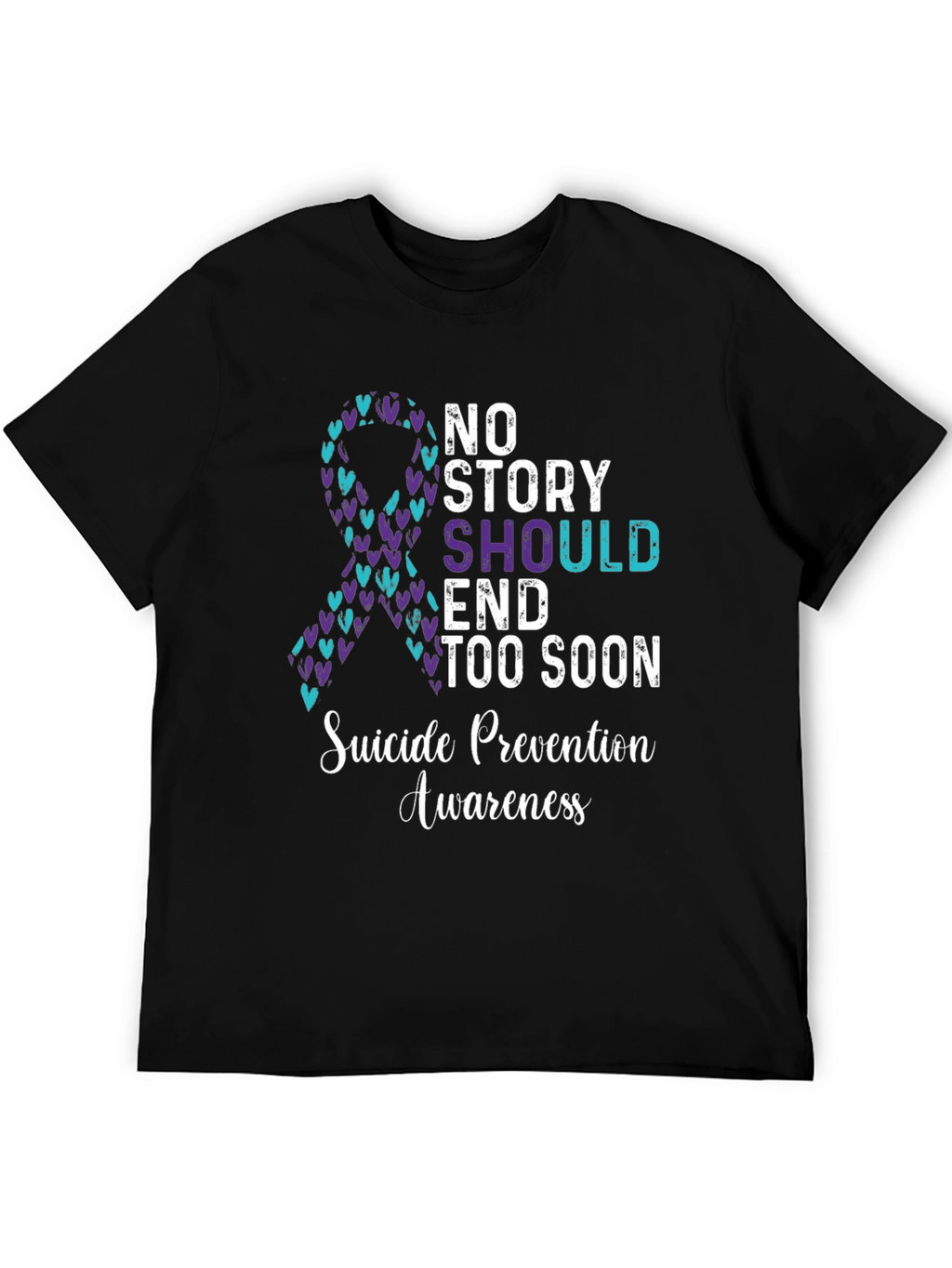 Suicide Prevention Awareness Ribbon T-Shirt